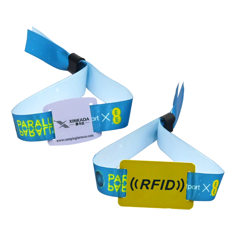 RFID织唛腕带批发生产织唛手环定制工厂智能腕带厂家3